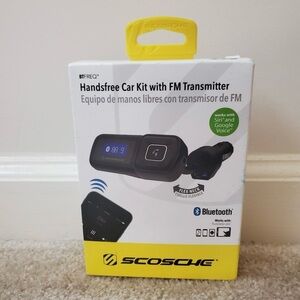 Scosche Bluetooth Handsfree Car Kit with FM Transmitter - Black